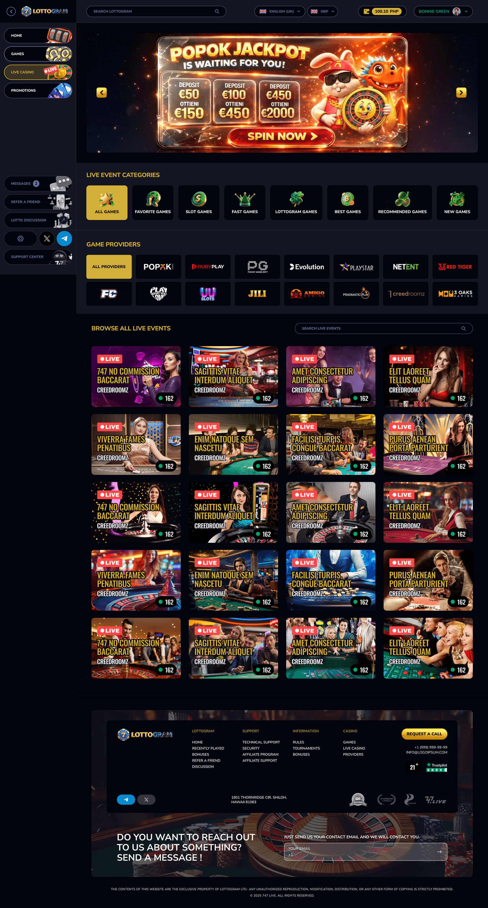 Desktop - Live Events